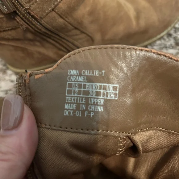 Michael Kors Girl’s Emma Callie Caramel Boots size 12 - Picture 6 of 6